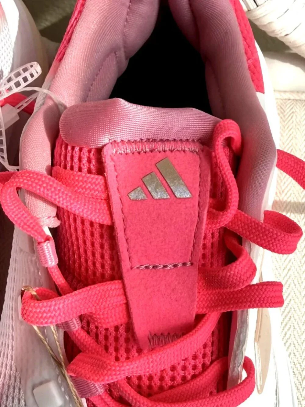Adidas Barricade 13 W Women's Tennis Shoes  White Pink JP9842 Size 8.5 NWT